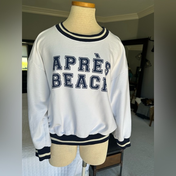 Sundry white and navy sweatshirt, size XL - Picture 3 of 10
